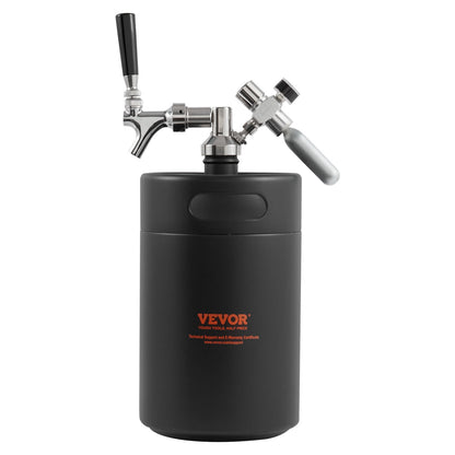 Beer Growler Tap System, 5L Mini Keg, 304 Stainless Steel Pressurized Beer Growler, Keg Growler with Pressure V952-MNPJTHSY170OZOM8VV0