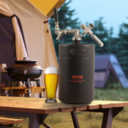 Beer Growler Tap System, 5L Mini Keg, 304 Stainless Steel Pressurized Beer Growler, Keg Growler with Pressure V952-MNPJTHSY170OZOM8VV0