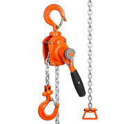 Manual Lever Chain Hoist, 1/2 Ton 1100 lbs Capacity 10 FT Come Along, G80 Galvanized Carbon Steel with Weston V952-MNSBHL12T10FTJ83GV0