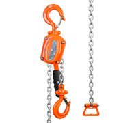 Manual Lever Chain Hoist, 1/2 Ton 1100 lbs Capacity 10 FT Come Along, G80 Galvanized Carbon Steel with Weston V952-MNSBHL12T10FTJ83GV0