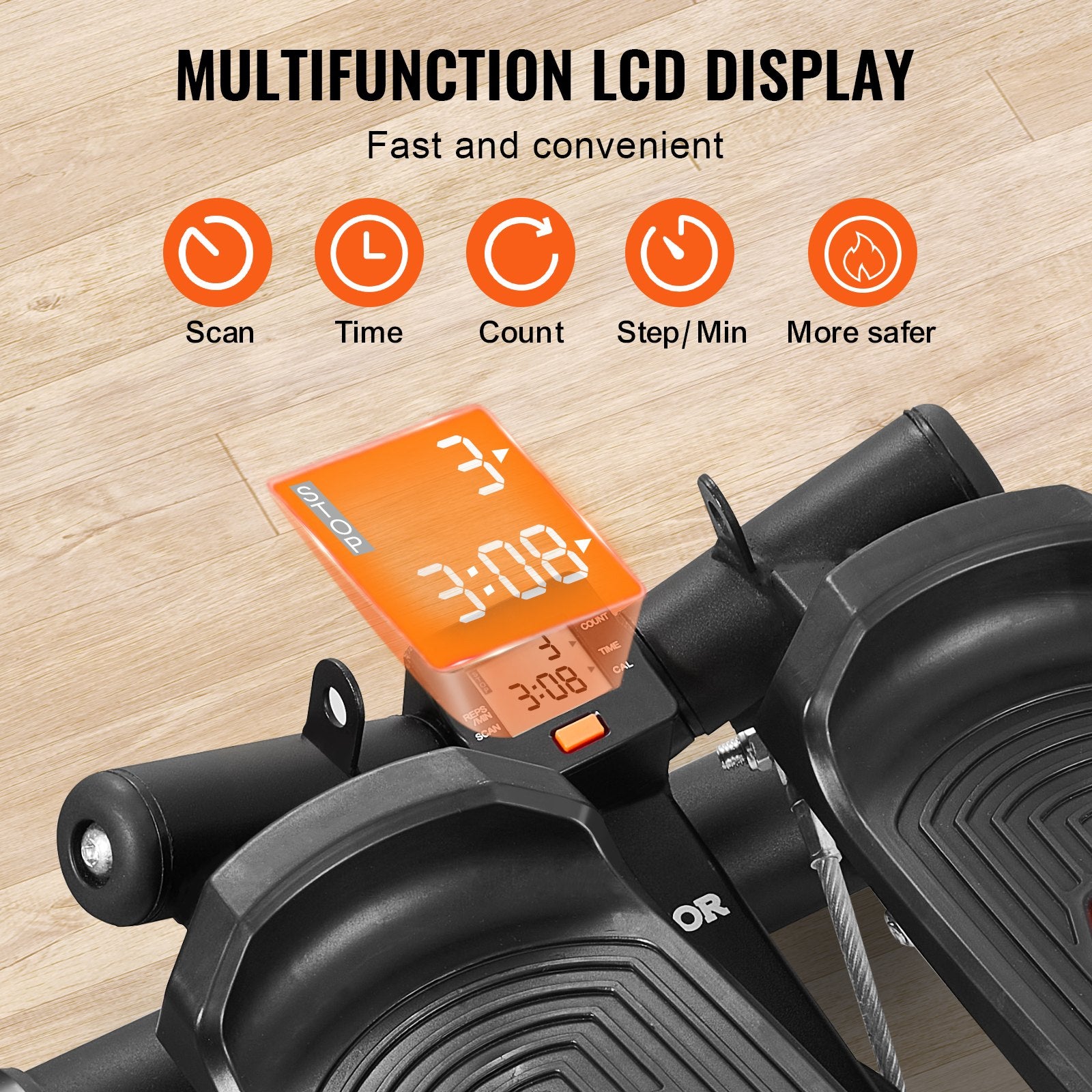 Stair Stepper for Exercise at Home Mini Twist Stepper Resistance Band V952-MNTBJWSBBSNZ7GEQMV9