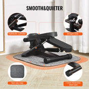 Stair Stepper, Mini Stepper for Exercise at Home, Hydraulic Fitness Stepper with Resistance Bands, Full Body V952-MNTBJWSBBSSX4567IV9