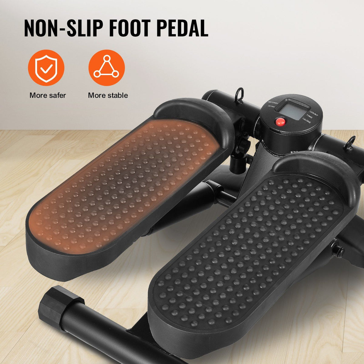 Stair Stepper, Mini Stepper for Exercise at Home, Hydraulic Fitness Stepper with Resistance Bands, Full Body V952-MNTBJWSBBSSX4567IV9