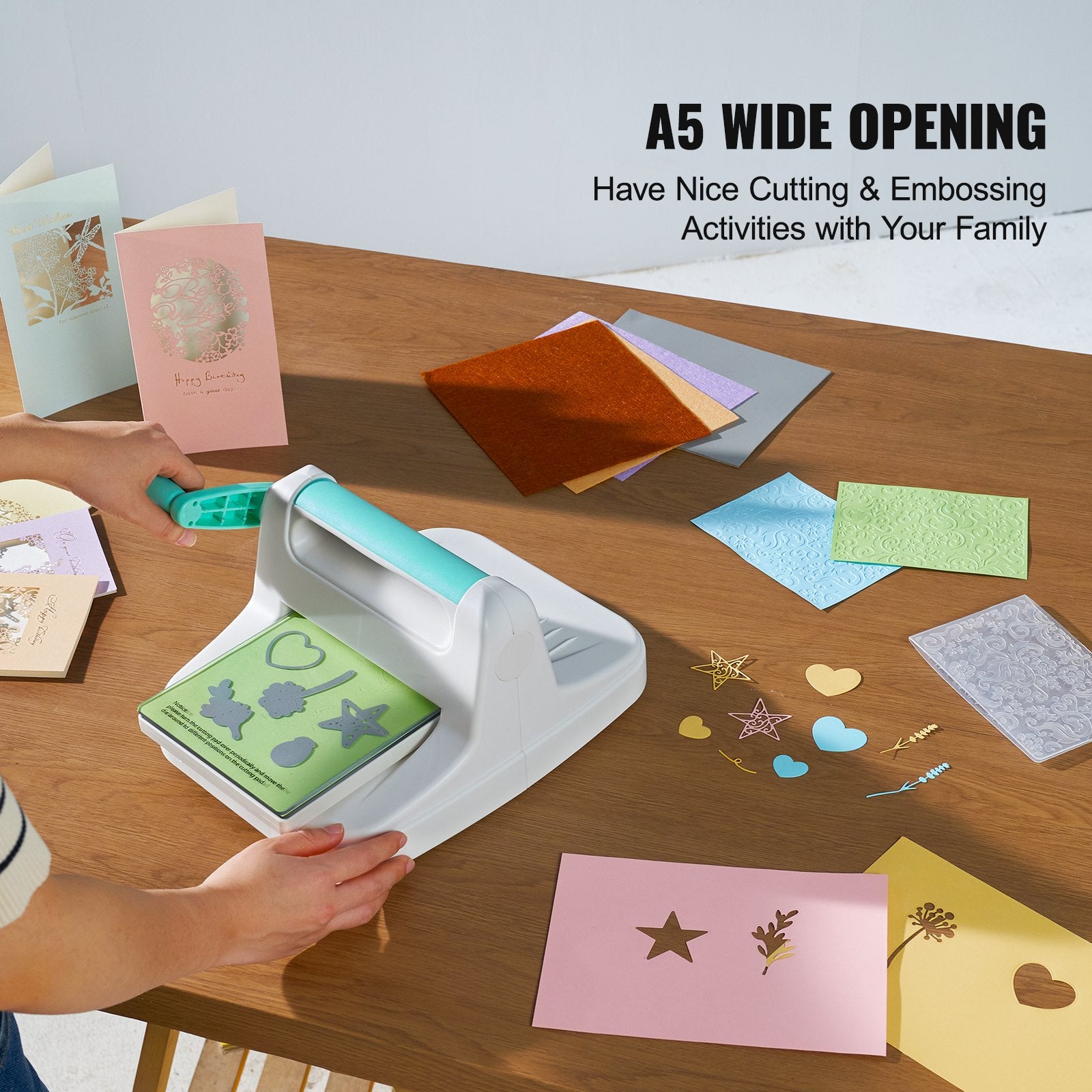 Manual Die Cutting Embossing Machine 6" Opening For Art Craft Scrapbooking V952-MQJSD6FTS94NQZ89KV0