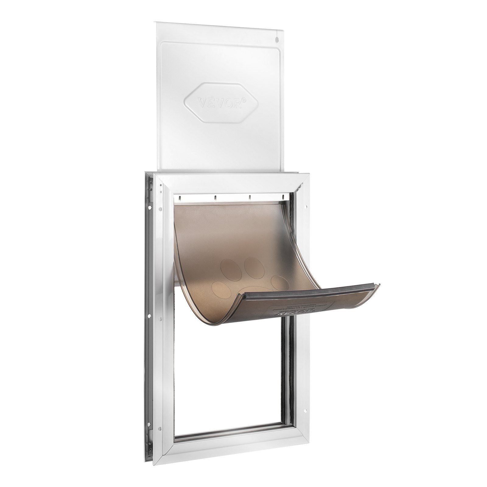 Pet Door, 33.7 x 50.9 cm Aluminum Frame with Lock and Flap System, Weatherproof Doggy Door, Easy to Install V952-MSCWMLMLHJ1PCF80QV0