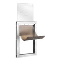Pet Door, 21 x 30.3 cm Aluminum Frame with Lock and Flap System, Weatherproof Doggy Door, Easy to Install in V952-MSCWMSMLHJ1PTQA4NV0