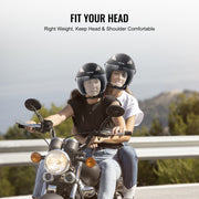 3/4-Face Motorcycle Helmet Motocross Helmet with Bluetooth Communication V952-MTC34KOZBLMHWFVY2V0