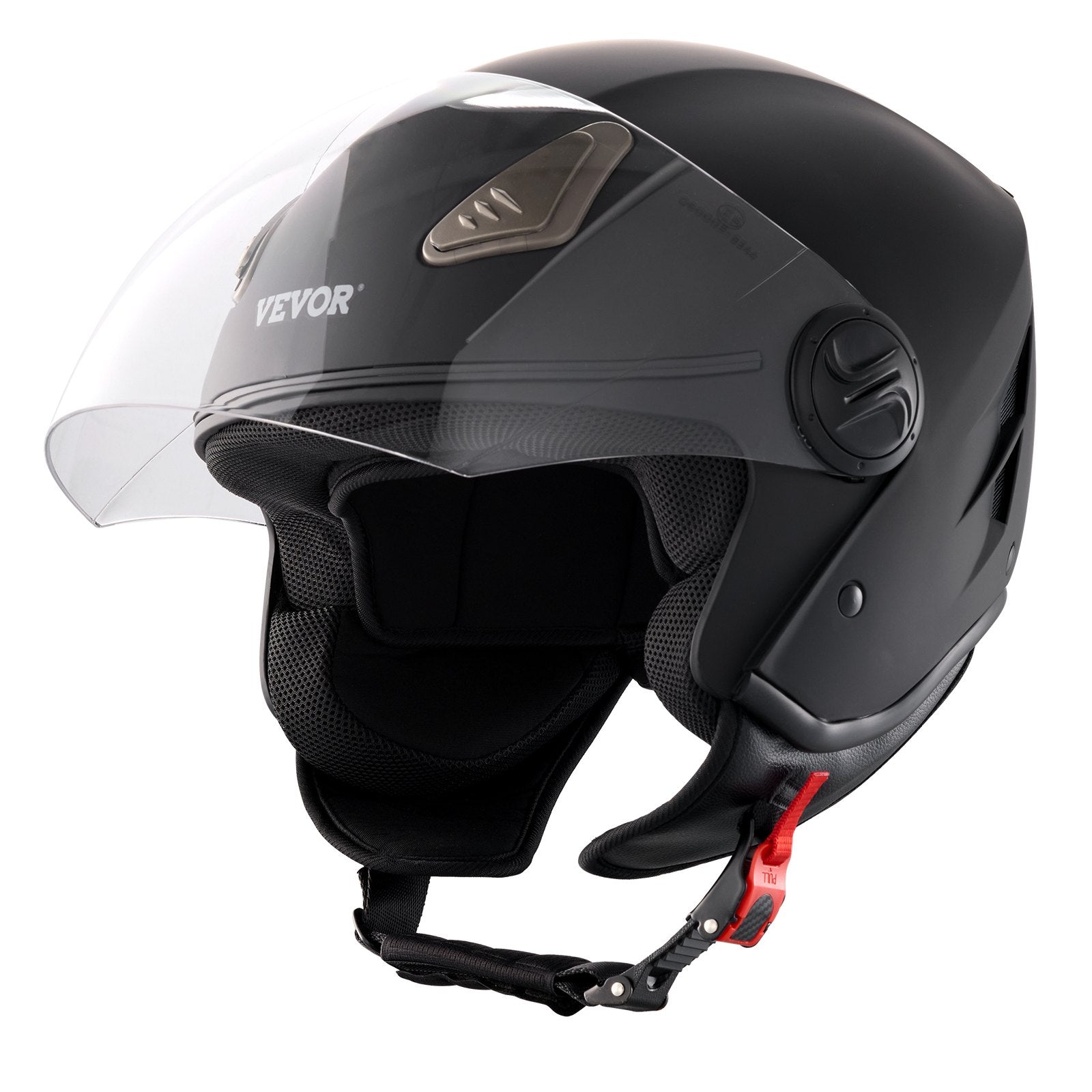 3/4-Face Motorcycle Helmet Motocross Helmet with Bluetooth Communication V952-MTC34KOZBLMHWFVY2V0
