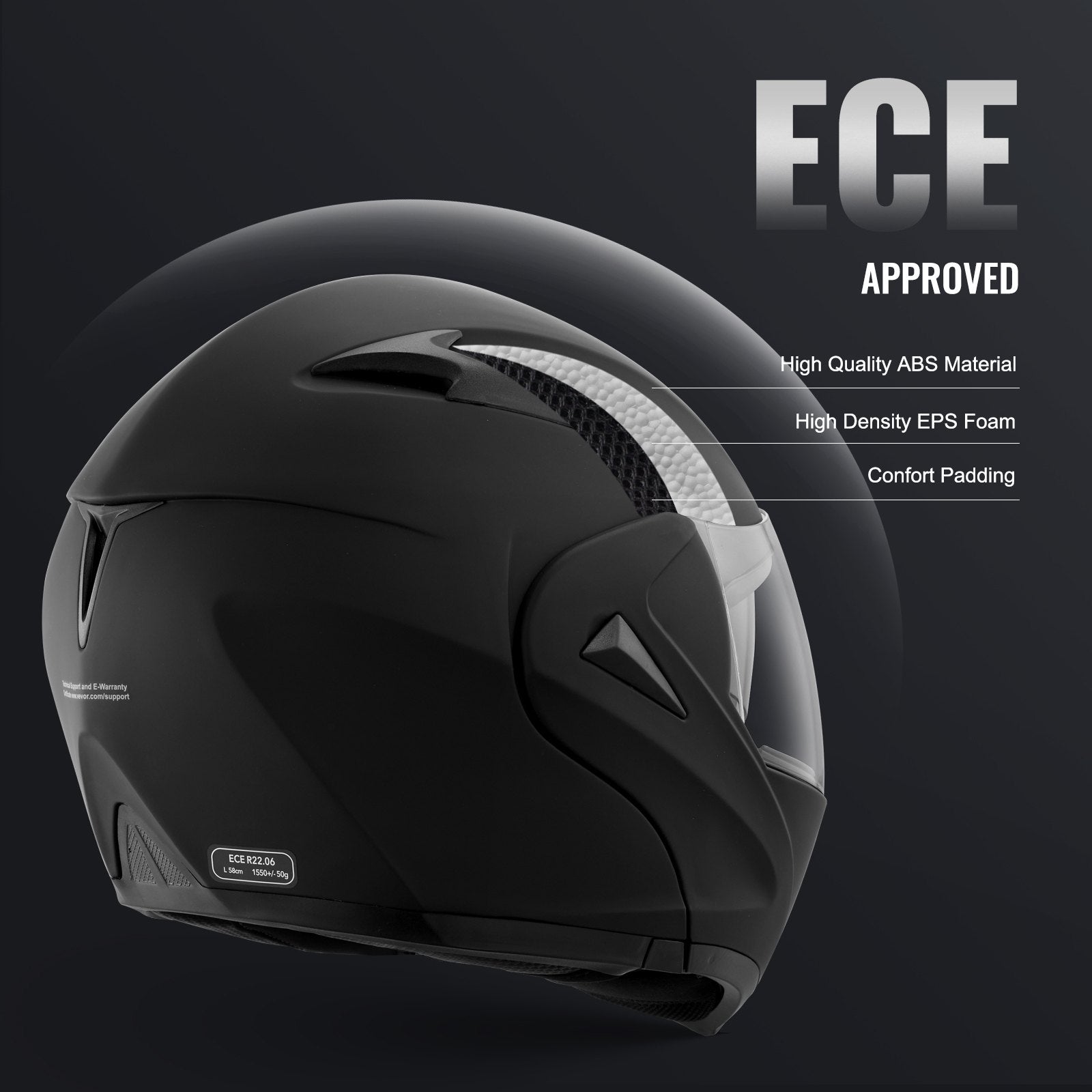 Unmasked Motorcycle Helmet Motocross Helmet with Bluetooth Communication V952-MTCJMKOZBSMHO4CK7V0