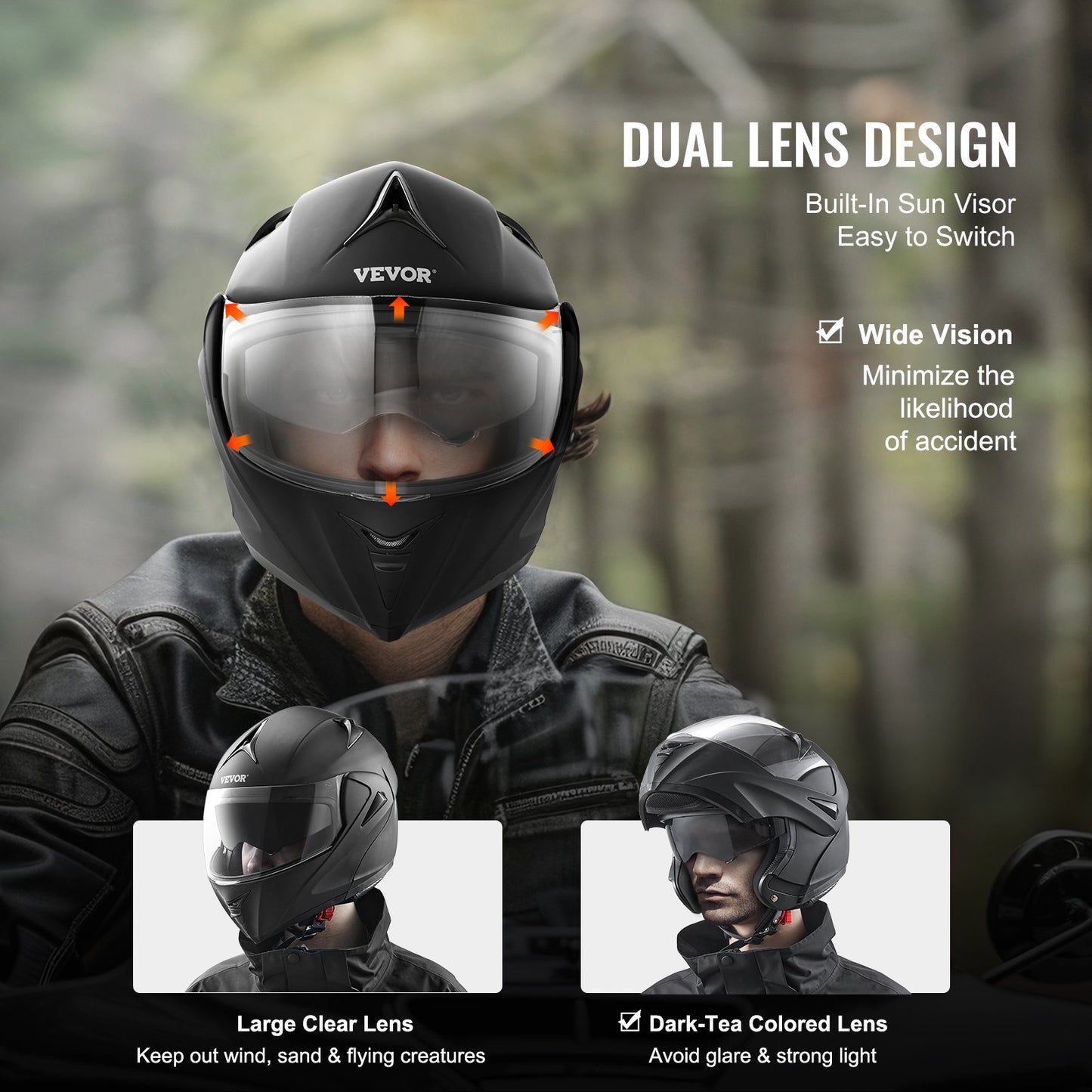 Unmasked Motorcycle Helmet Motocross Helmet with Bluetooth Communication V952-MTCJMKOZBSMHO4CK7V0