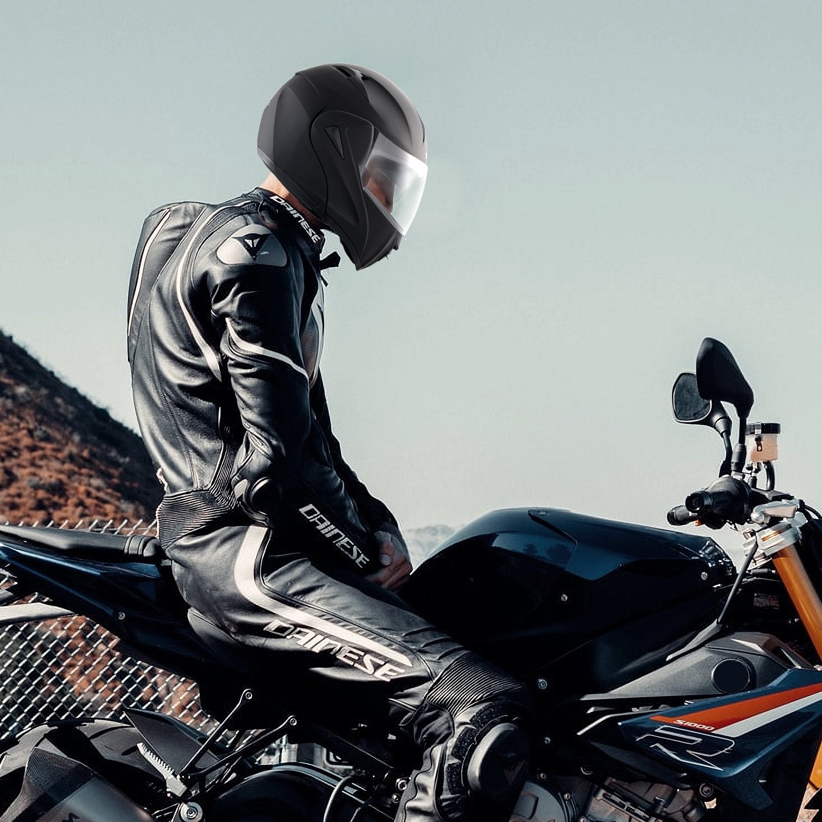 Unmasked Motorcycle Helmet Motocross Helmet with Bluetooth Communication V952-MTCJMKOZBSMHO4CK7V0