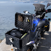 Motorcycle Top Case, Universal Aluminum Alloy Motorbike Tail Box with Leather Lining, 45L Waterproof V952-MTCJSDXHS45LZ7FXBV0