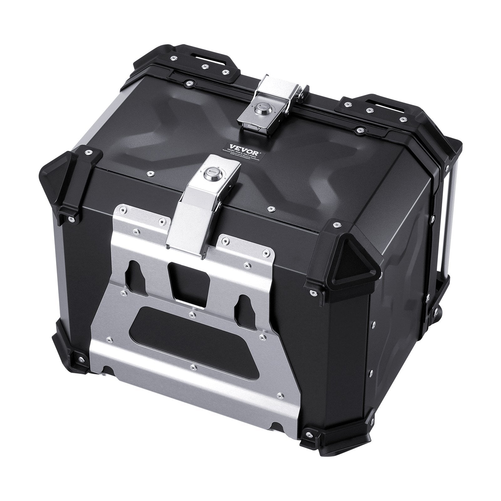 Motorcycle Top Case, Universal Aluminum Alloy Motorbike Tail Box with Leather Lining, 45L Waterproof V952-MTCJSDXHS45LZ7FXBV0