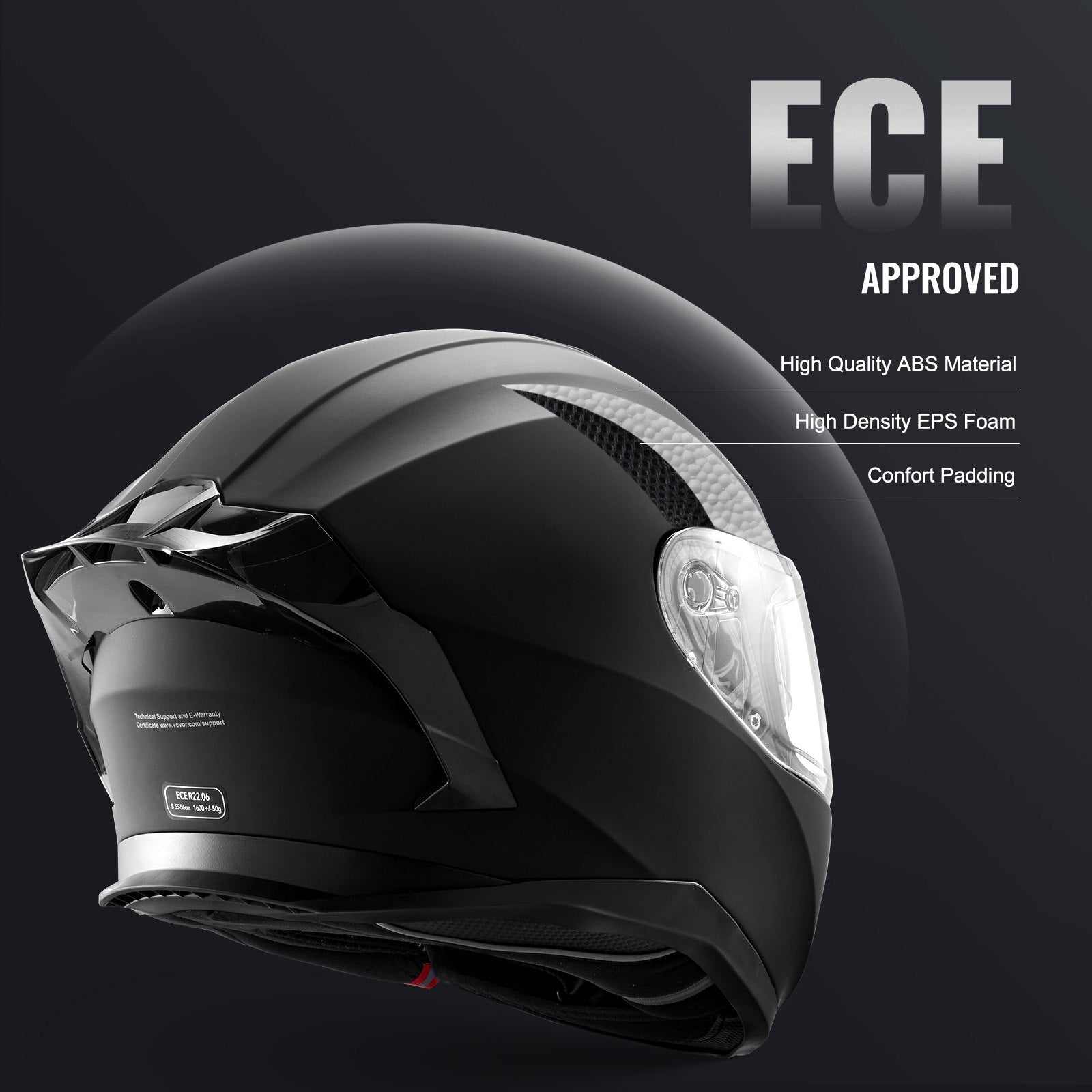 Full Face Motorcycle Helmet Motocross Helmet with Bluetooth Slot V952-MTCQKOZBLMHSAXLYJV0