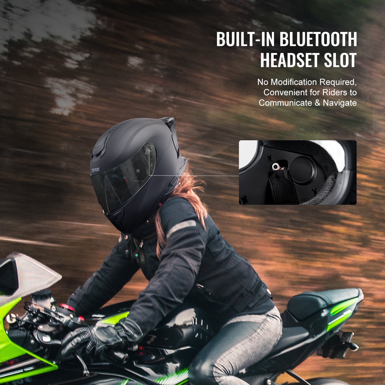 Full Face Motorcycle Helmet Motocross Helmet with Bluetooth Slot V952-MTCQKOZBLMHSAXLYJV0