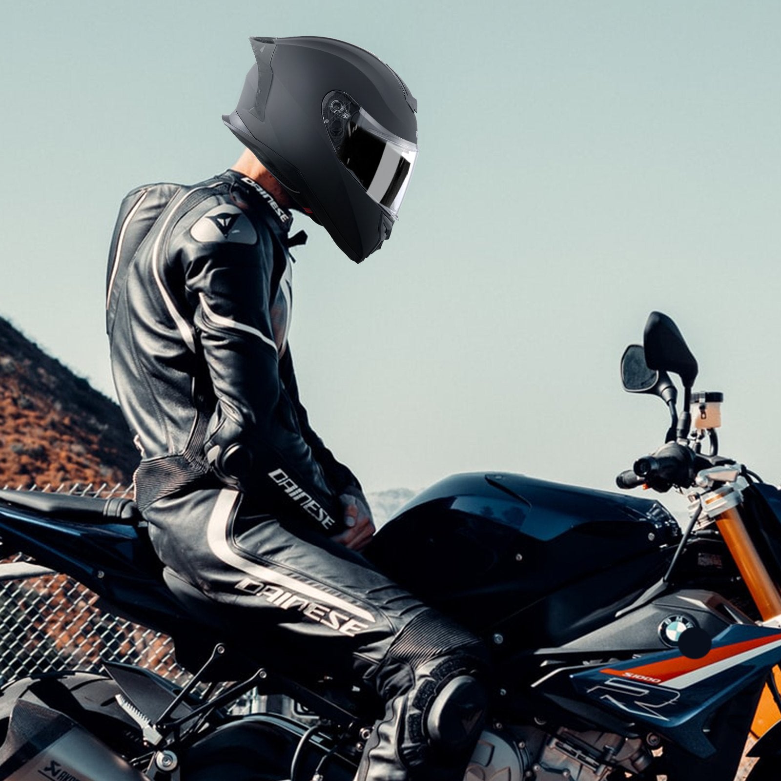 Full Face Motorcycle Helmet Motocross Helmet with Bluetooth Slot V952-MTCQKOZBMMHSW9UICV0