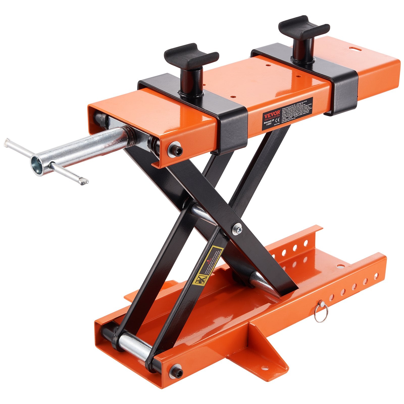 Motorcycle Lift Scissor Jack Stand 1100 Lb with Saddle ATV Lift Dirt Bike V952-MTCSJJCSB1100PWQ4V0