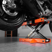 Motorcycle Lift Scissor Jack Stand 1100 Lb with Saddle ATV Lift Dirt Bike V952-MTCSJJCSB1100PWQ4V0