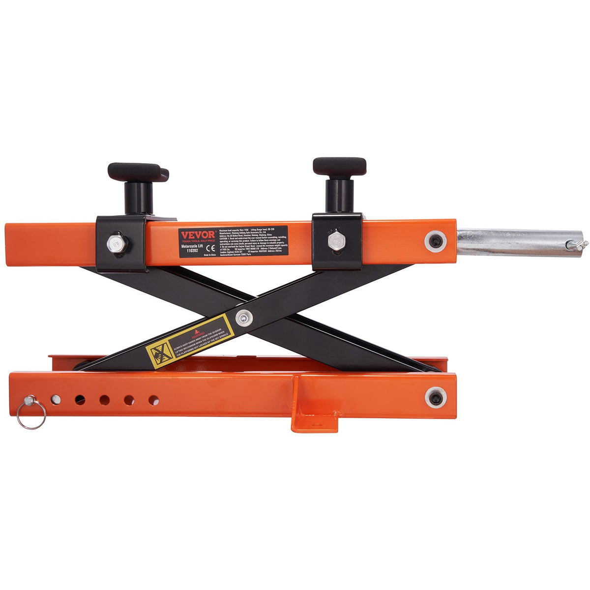 Motorcycle Lift Scissor Jack Stand 1100 Lb with Saddle ATV Lift Dirt Bike V952-MTCSJJCSB1100PWQ4V0