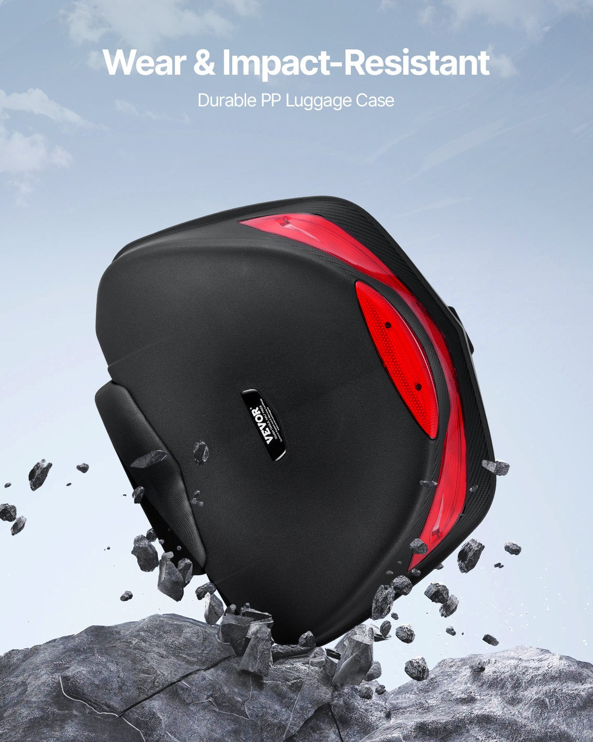 48L Motorcycle Top Case Universal Motorbike Tail with Reflective Panel V952-MTCSLDXHS48LAPAJ7V0