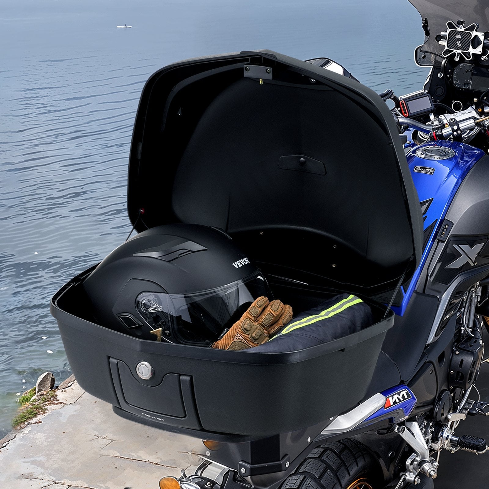 48L Motorcycle Top Case Universal Motorbike Tail with Reflective Panel V952-MTCSLDXHS48LAPAJ7V0