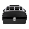 Motorcycle Top Case, Universal Durable PP Material Motorbike Tail Box with Reflective Panel, 48L Waterproof V952-MTCSLDXHS48LY0GRXV0