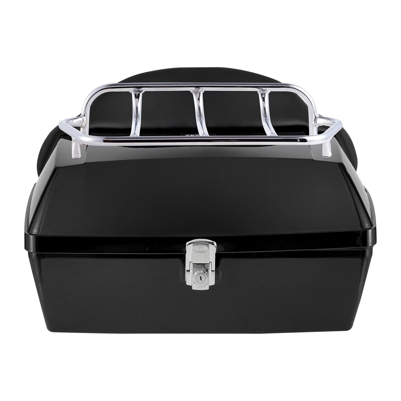 Motorcycle Top Case, Universal Durable PP Material Motorbike Tail Box with Reflective Panel, 48L Waterproof V952-MTCSLDXHS48LY0GRXV0