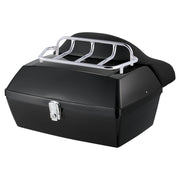 Motorcycle Top Case, Universal Durable PP Material Motorbike Tail Box with Reflective Panel, 48L Waterproof V952-MTCSLDXHS48LY0GRXV0