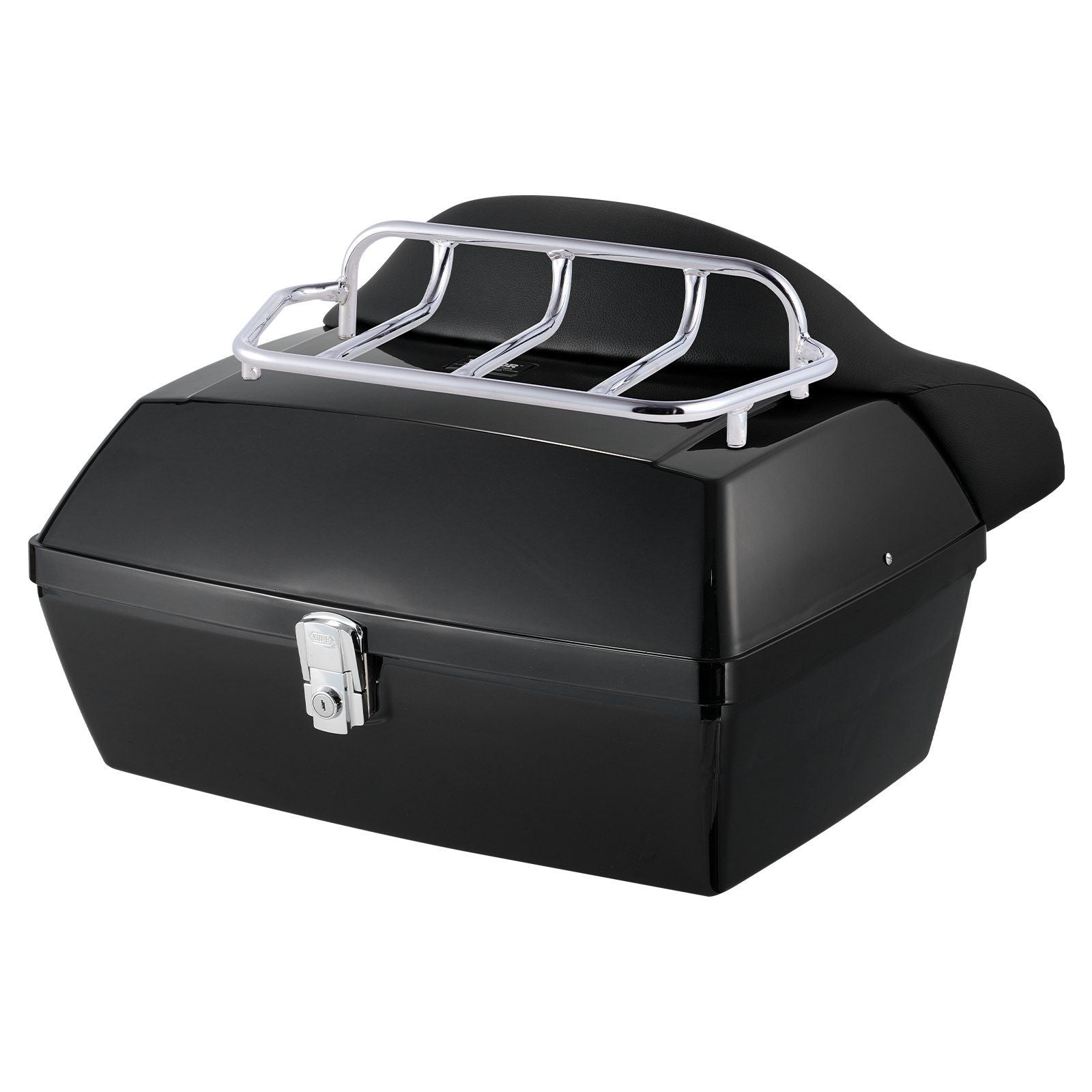 Motorcycle Top Case, Universal Durable PP Material Motorbike Tail Box with Reflective Panel, 48L Waterproof V952-MTCSLDXHS48LY0GRXV0