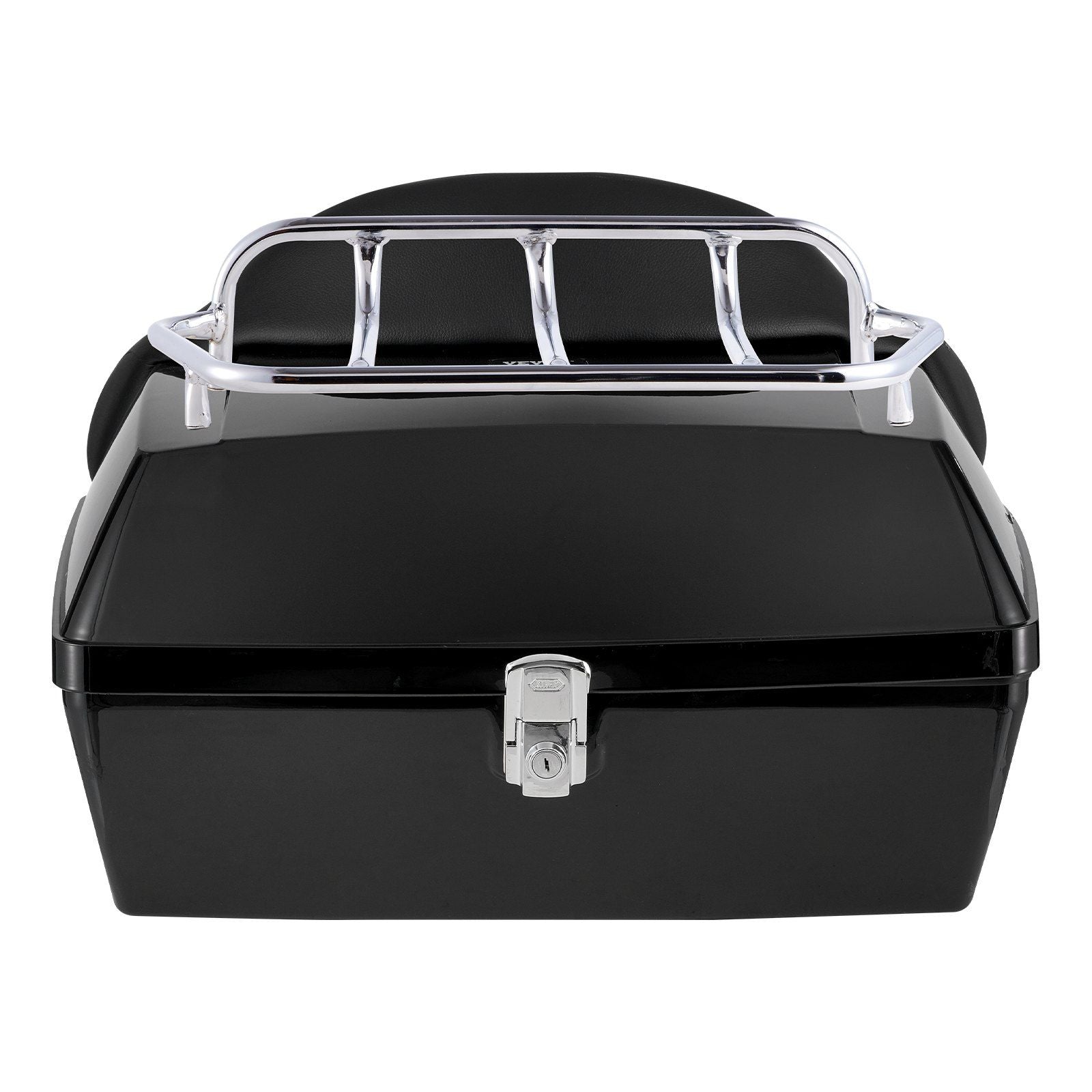 Motorcycle Top Case, Universal Durable PP Material Motorbike Tail Box with Reflective Panel, 48L Waterproof V952-MTCSLDXHS48LY0GRXV0