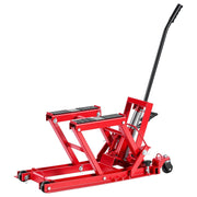 Hydraulic Motorcycle Lift Jack, 680 kg Capacity, ATV Lift Jack Portable Motorcycle Hoist Stand with 4 Wheels, V952-MTCXXSJJ150036NN8001V0
