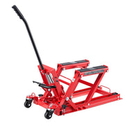 Hydraulic Motorcycle Lift Jack, 680 kg Capacity, ATV Lift Jack Portable Motorcycle Hoist Stand with 4 Wheels, V952-MTCXXSJJ150036NN8001V0