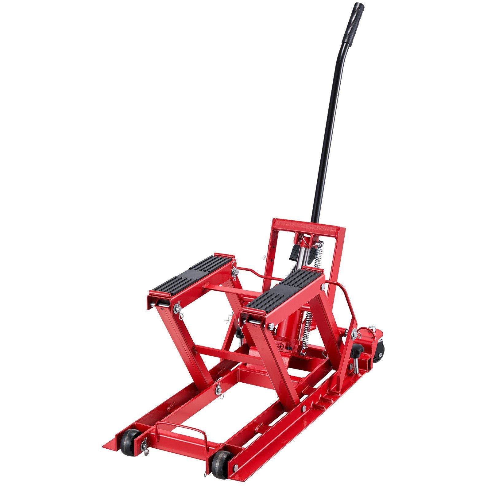 Hydraulic Motorcycle Lift Jack, 680 kg Capacity, ATV Lift Jack Portable Motorcycle Hoist Stand with 4 Wheels, V952-MTCXXSJJ150036NN8001V0