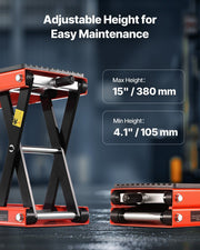 Motorcycle Lift, 1200lbs Weight Capacity, Wide Deck Motorcycle Scissor Jack, 4.1-15 in Height Range, Heavy V952-MTCXXSJJSGS1M2MZBV0