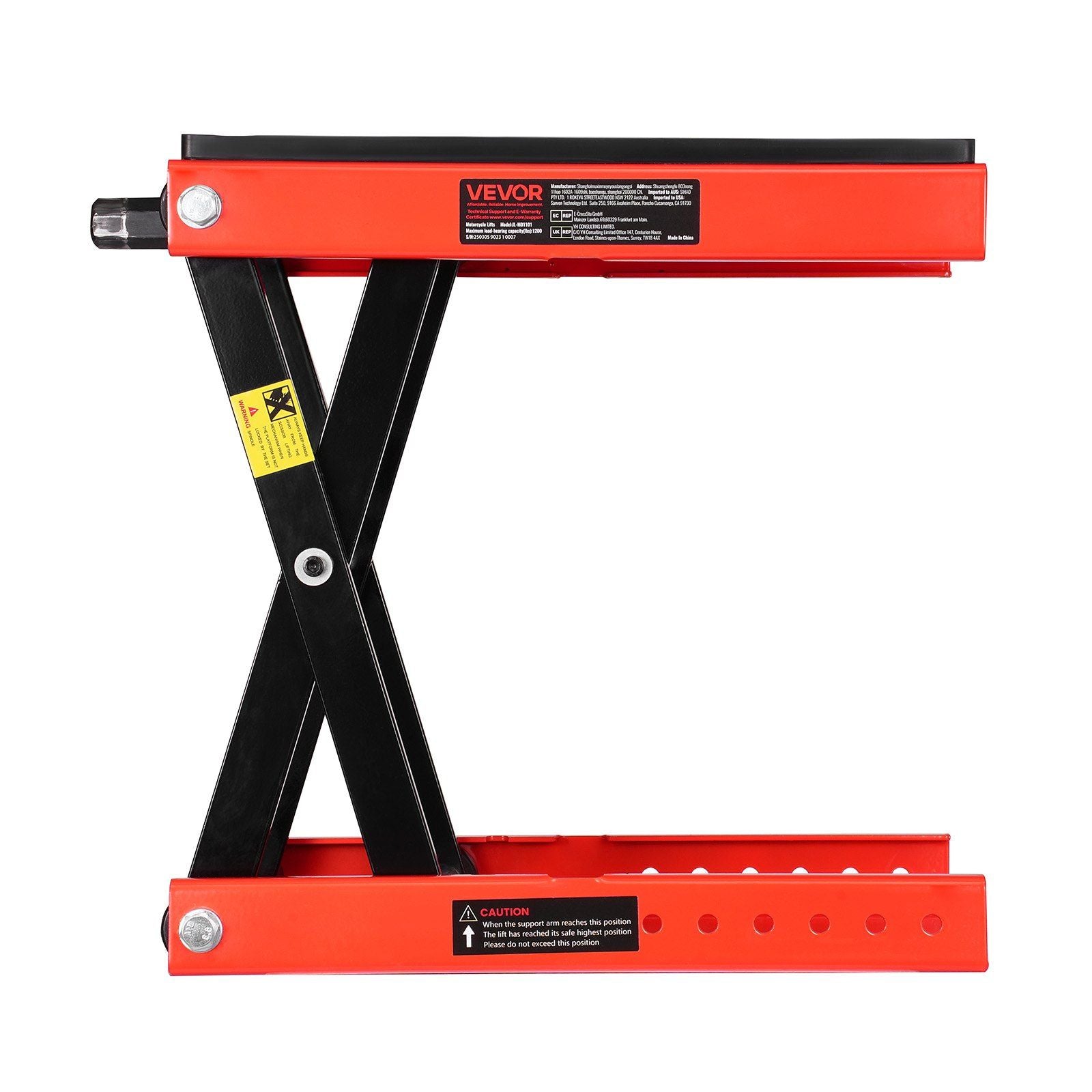 Motorcycle Lift, 1200lbs Weight Capacity, Wide Deck Motorcycle Scissor Jack, 4.1-15 in Height Range, Heavy V952-MTCXXSJJSGS1M2MZBV0