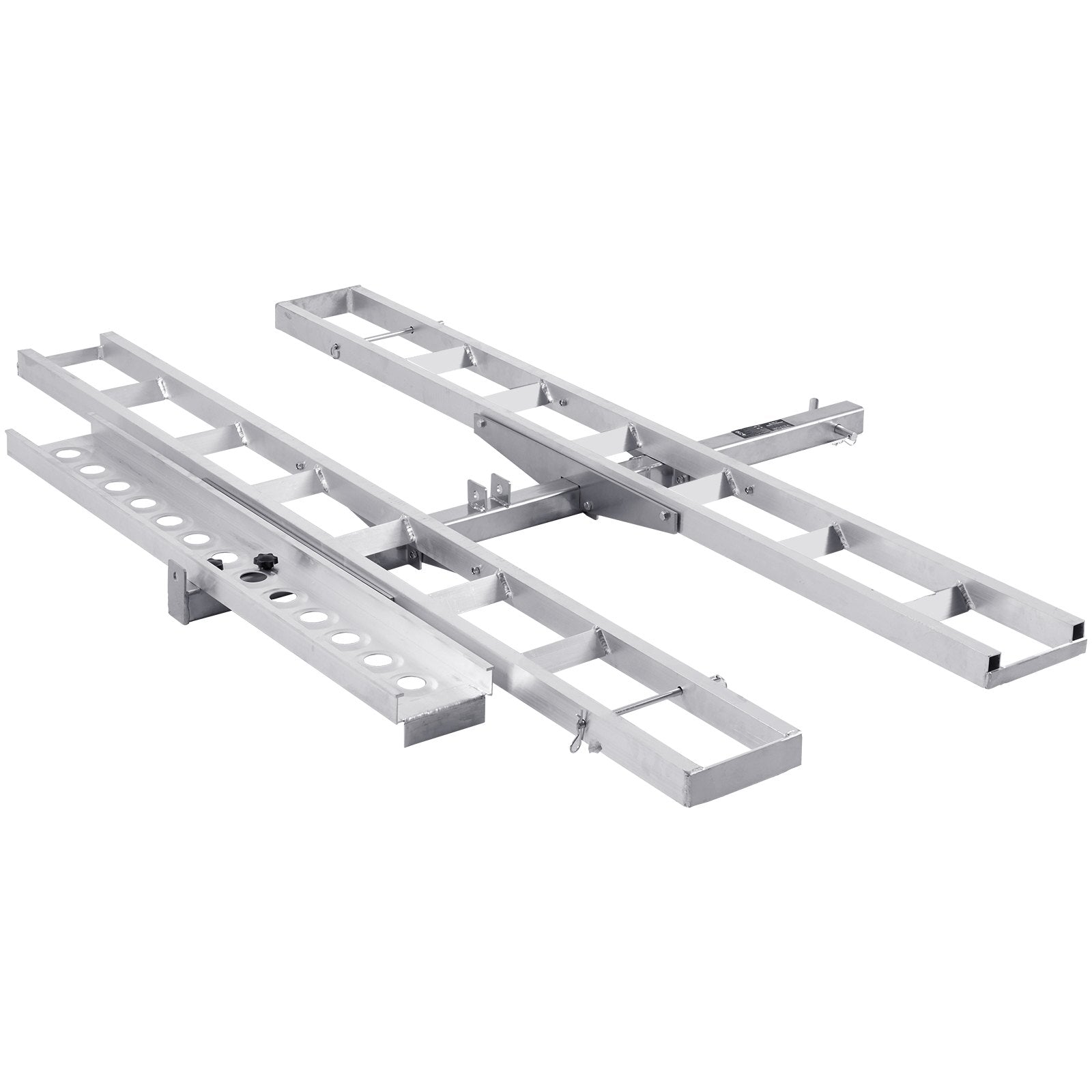 Motorcycle Carrier, 2-Bike 272.15KGS Aluminum Motorcycle Carrier Hitch Mount, Loading Ramp, Scooter Dirt Bike V952-MTCYSJLZ600BGLI5EV0