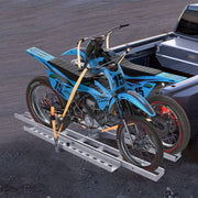Motorcycle Carrier, 2-Bike 272.15KGS Aluminum Motorcycle Carrier Hitch Mount, Loading Ramp, Scooter Dirt Bike V952-MTCYSJLZ600BGLI5EV0