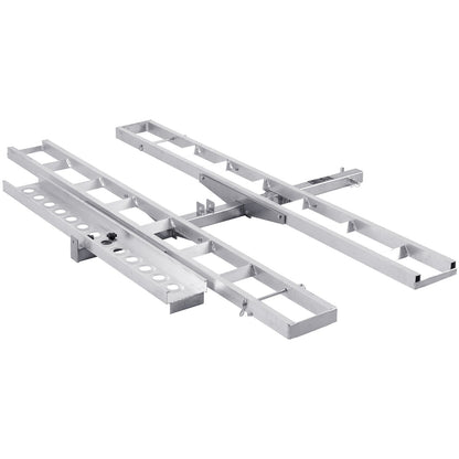 Motorcycle Carrier, 2-Bike 272.15KGS Aluminum Motorcycle Carrier Hitch Mount, Loading Ramp, Scooter Dirt Bike V952-MTCYSJLZ600BGLI5EV0
