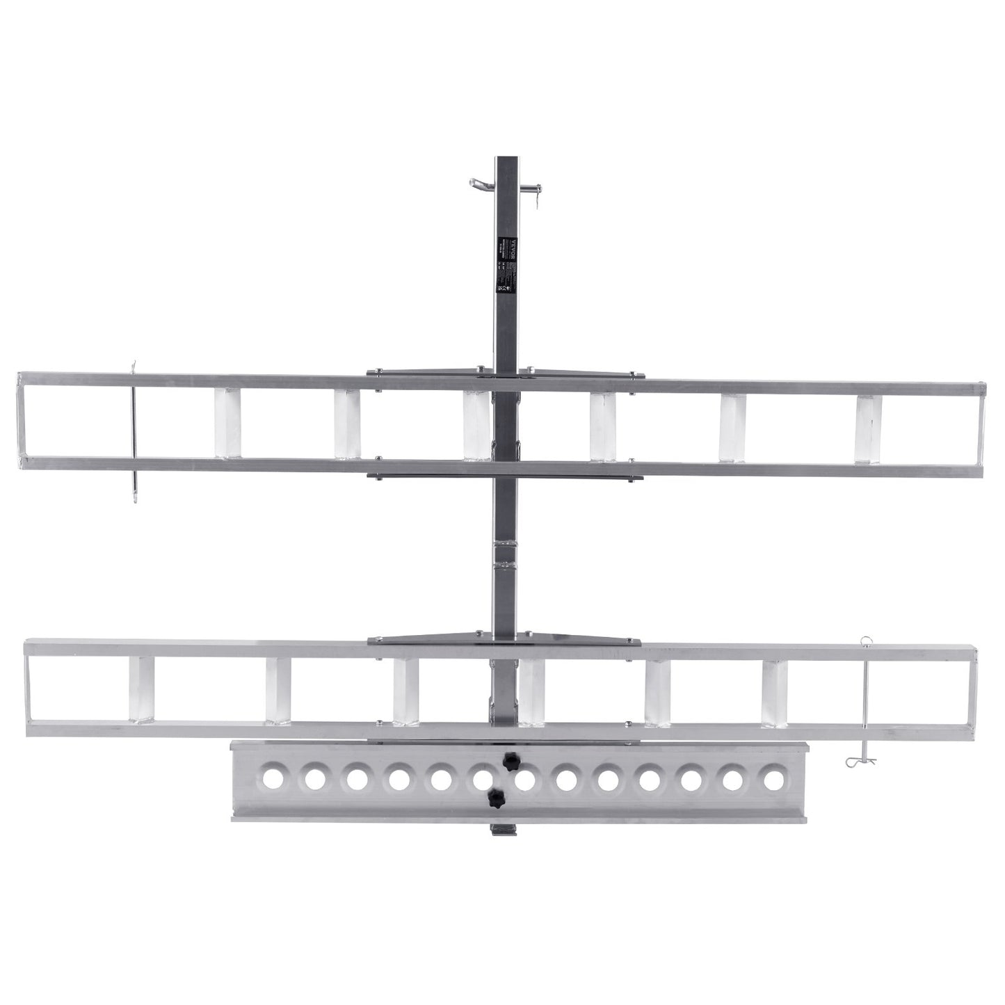 Motorcycle Carrier, 2-Bike 272.15KGS Aluminum Motorcycle Carrier Hitch Mount, Loading Ramp, Scooter Dirt Bike V952-MTCYSJLZ600BGLI5EV0
