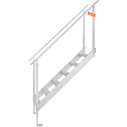 Dock Ladder, 1.09 m-1.29 m Adjustable Height, 227 kg Load Capacity, Aluminum Alloy 6 Steps Pontoon Boat V952-MTFSTWJFHXJD5J314V0