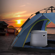 Portable Toilet for Camping, Porta Potty with 5L Detachable Inner Bucket & Removable Paper Holder, Commode V952-MTSBXSMT300BBWUTFV0