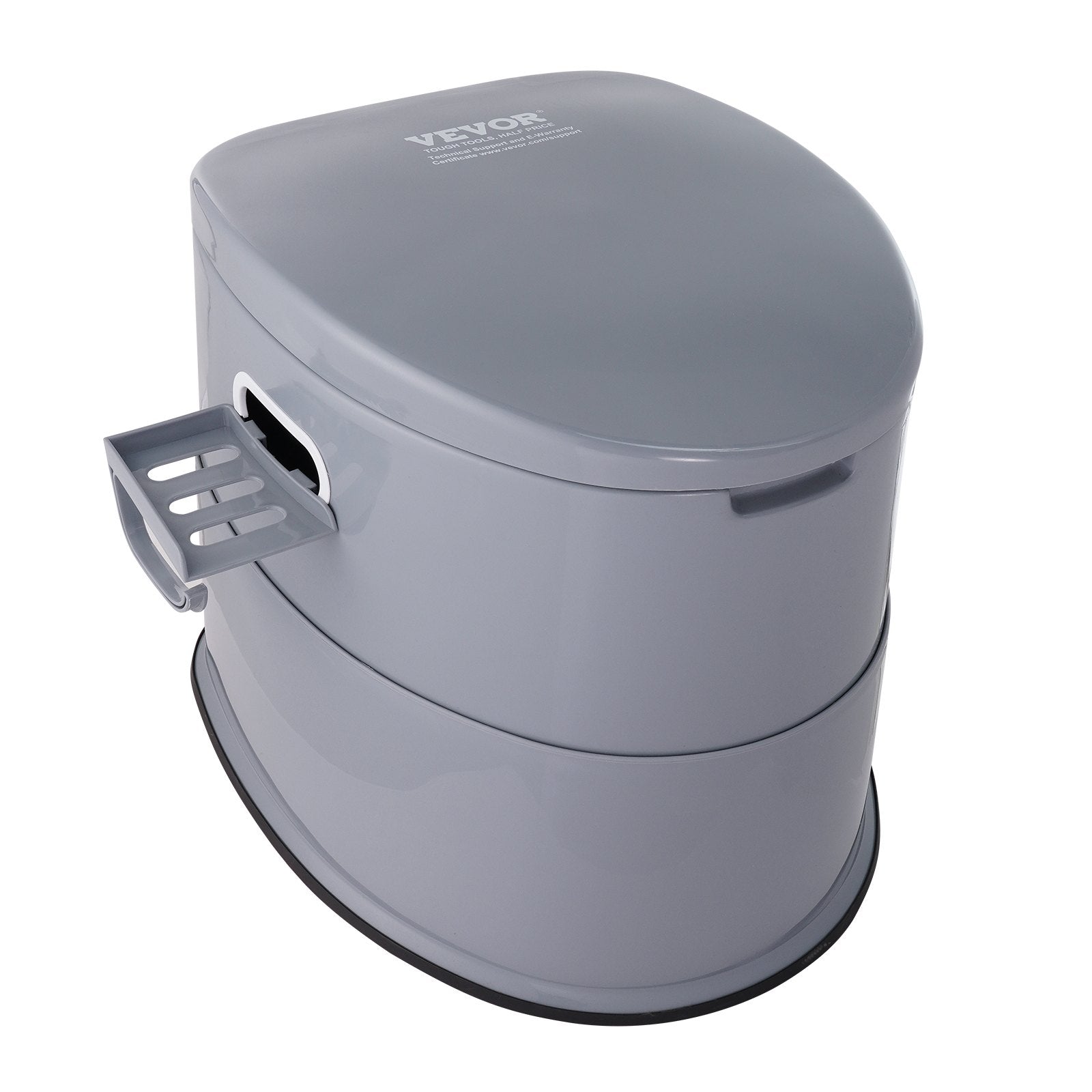 Portable Toilet for Camping, Porta Potty with 5L Detachable Inner Bucket & Removable Paper Holder, Commode V952-MTSBXSMT300BBWUTFV0