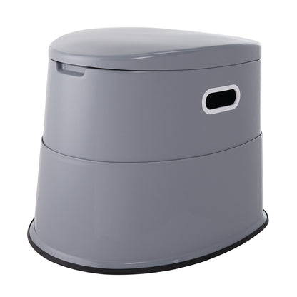 Portable Toilet for Camping, Porta Potty with 5L Detachable Inner Bucket & Removable Paper Holder, Commode V952-MTSBXSMT300BBWUTFV0