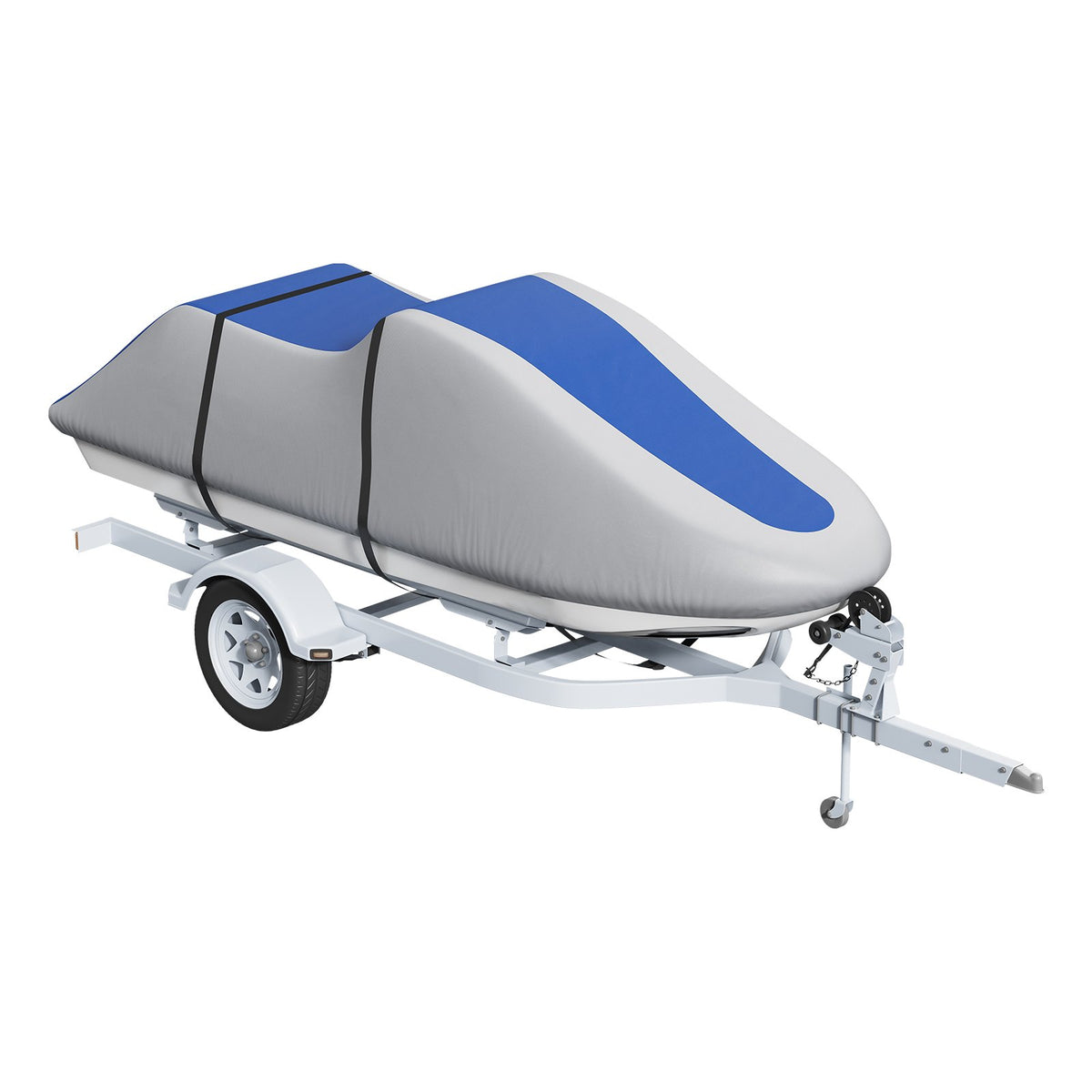 Jet Ski Cover 320-342 cm Trailerable Waterproof PWC Cover, Heavy-duty 600D Marine Grade PU Oxford Fabric, UV V952-MTTZ600D1261S5O7FV0