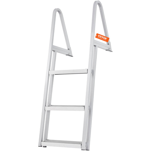 Dock Ladder, Removable 3 Steps, 159 kg Load Capacity, Aluminum Alloy Pontoon Boat Ladder with 101.6 mm Wide V952-MTXTCXSJFHXJDFX4BV0