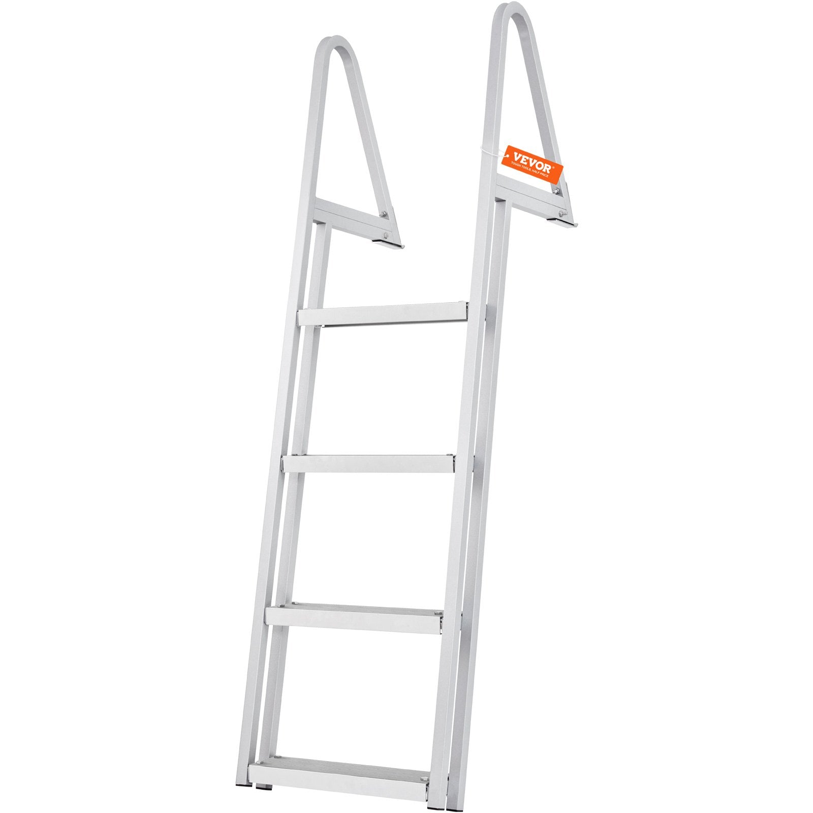 Dock Ladder, Removable 4 Steps, 350 lbs Load Capacity, Aluminum Alloy Pontoon Boat Ladder with 4'' Wide Step V952-MTXTCXSJFHXJDMGF9V0