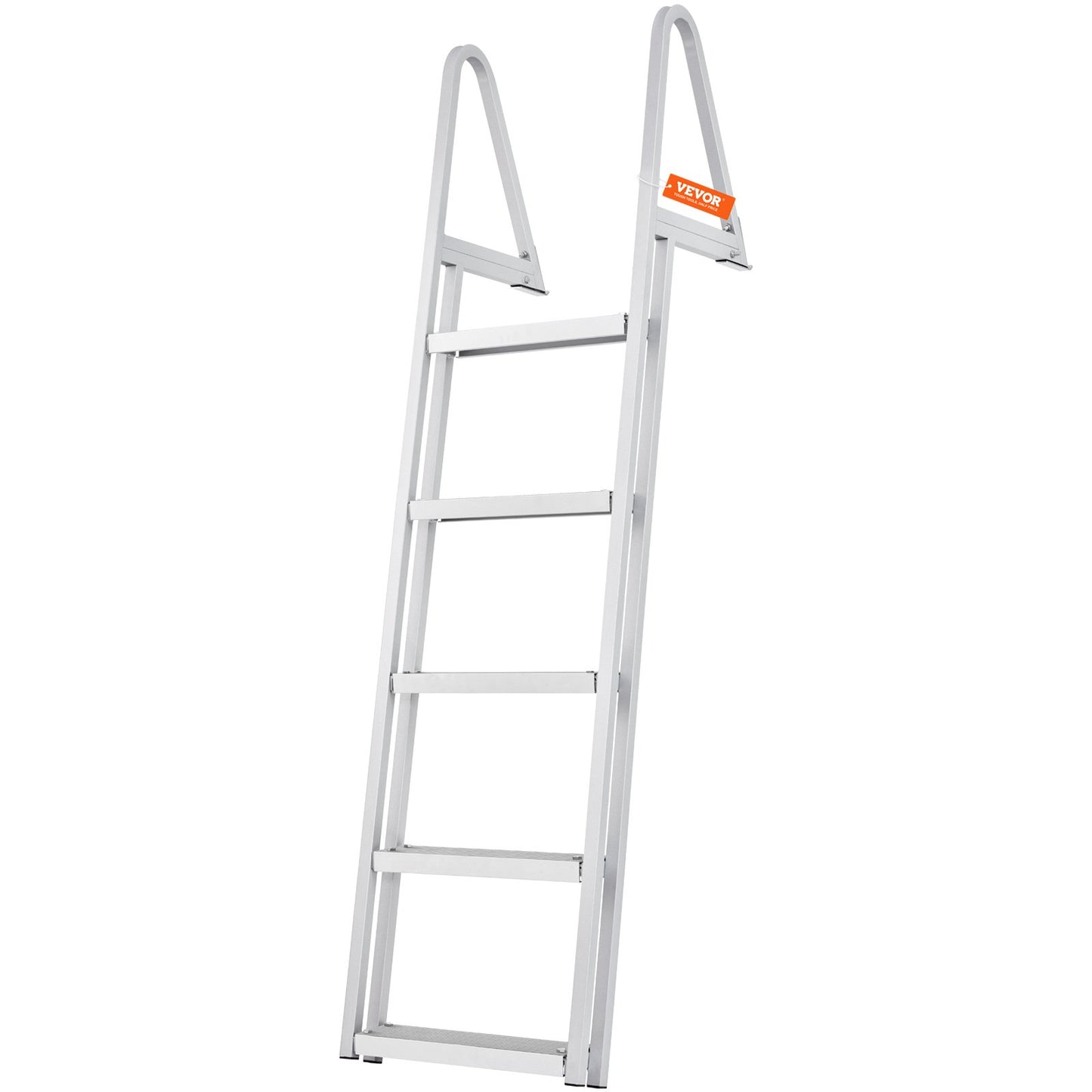 Removable Dock Ladder 5 Steps, 159 kg Load Capacity, Pontoon Boat Ladder with 4'' Wide Step & Nonslip Design V952-MTXTCXSJFHXJDO516V0