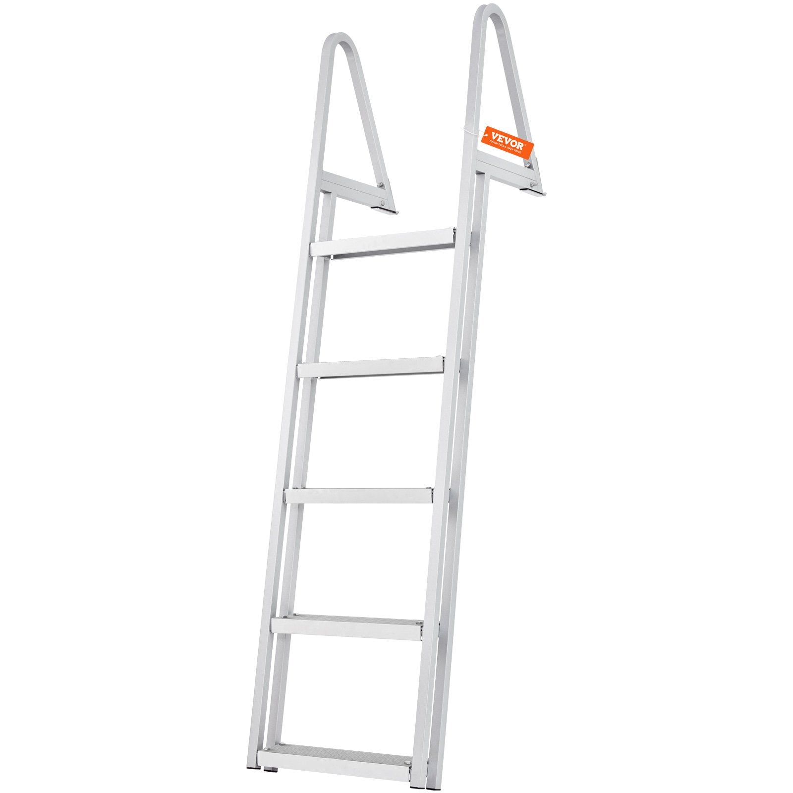 Removable Dock Ladder 5 Steps, 159 kg Load Capacity, Pontoon Boat Ladder with 4'' Wide Step & Nonslip Design V952-MTXTCXSJFHXJDO516V0