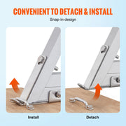 Removable Dock Ladder 5 Steps, 159 kg Load Capacity, Pontoon Boat Ladder with 4'' Wide Step & Nonslip Design V952-MTXTCXSJFHXJDO516V0