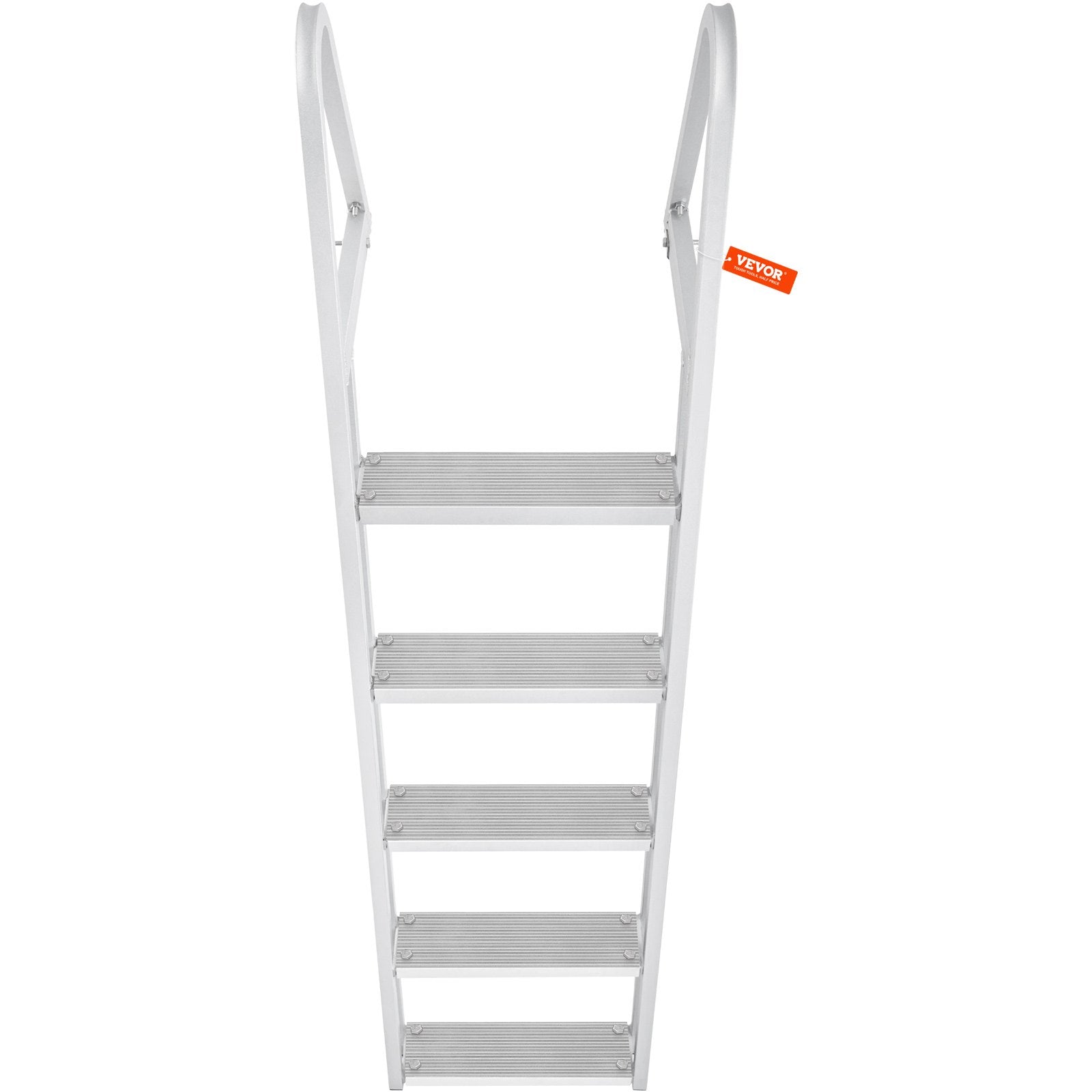 Removable Dock Ladder 5 Steps, 159 kg Load Capacity, Pontoon Boat Ladder with 4'' Wide Step & Nonslip Design V952-MTXTCXSJFHXJDO516V0